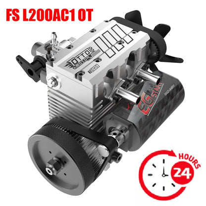 Twin Cylinder 4 Stroke Nitro Engine DIY Model Kit