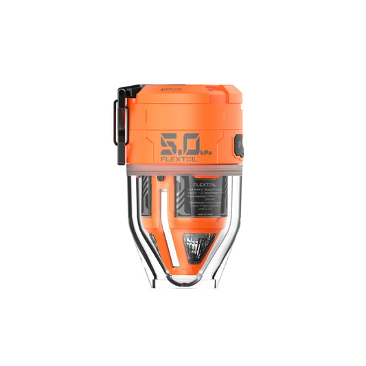 Compact Air Pump for Beds and Bags Orange