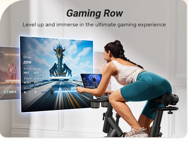 Indoor Exercise Bike with Tablet Mount & Low Noise