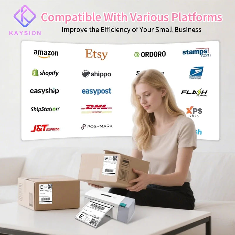 High-Speed Wireless Label Printer for Small Business Use