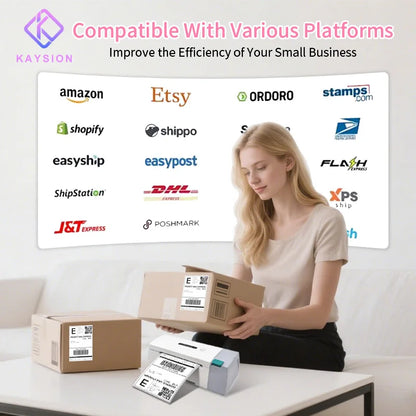 High-Speed Wireless Label Printer for Small Business Use