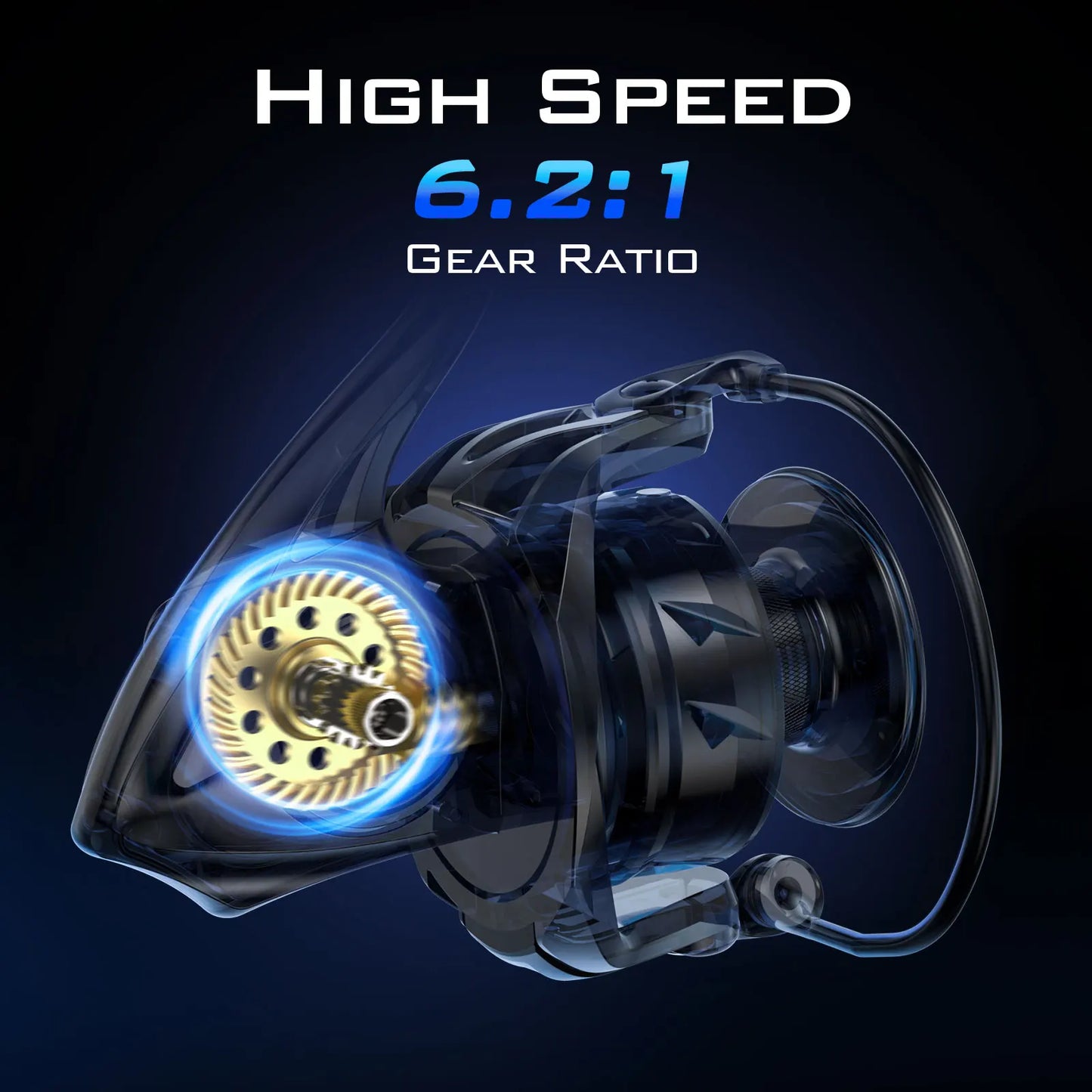 Heavy Duty Spinning Reel 6000 Series 24kg Max Drag Saltwater