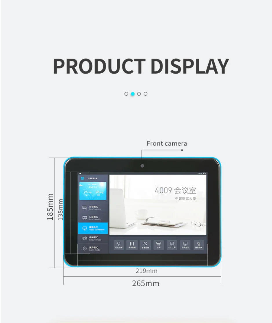 10.1 Inch Android 13 Touchscreen Tablet 4G 32GB PoE