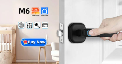Smart Fingerprint Door Lock with Keypad and App Control