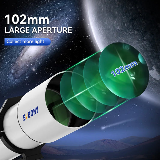 102mm OTA Telescope with Mount and Accessories Kit
