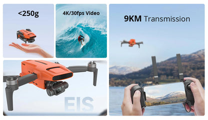 Ultralight Mini 3 4K Drone 9km Range 128GB