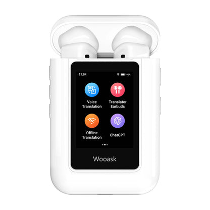 Smart Translation Earbuds with Screen and Independent Use