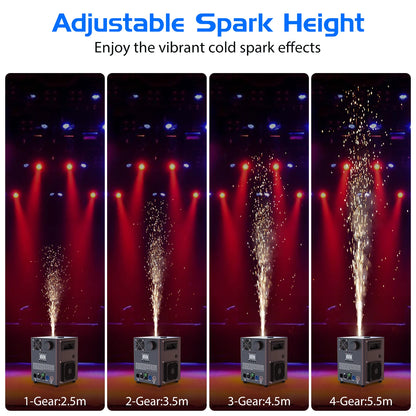 800W Cold Spark Machine with DMX Control for Events