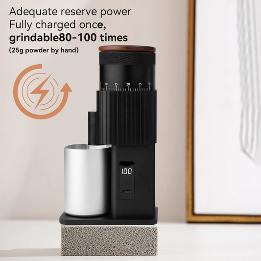 Rechargeable Portable Coffee Grinder with Adjustable Settings