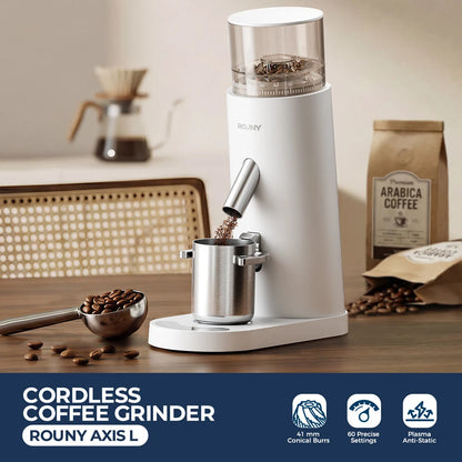 USB-C Rechargeable Coffee Grinder 60 Settings Stainless Steel Burr