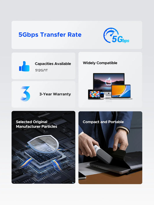 ORICO M5Plus 2TB M5PLUS USB-C Portable Solid State Drive
