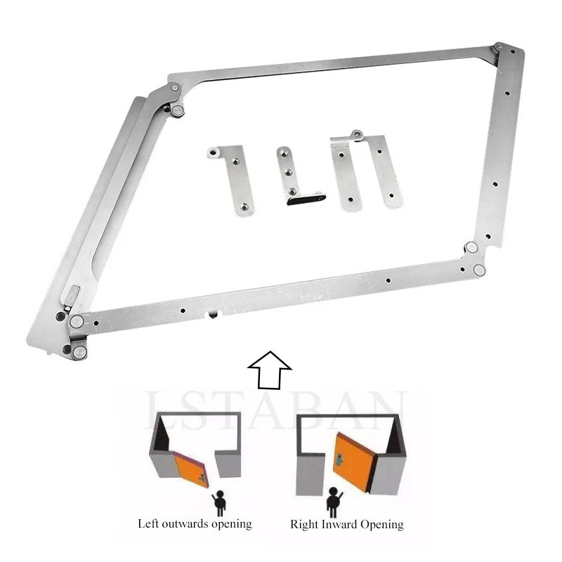 Heavy Duty 180° Wardrobe Folding Door Hinge Right Inner