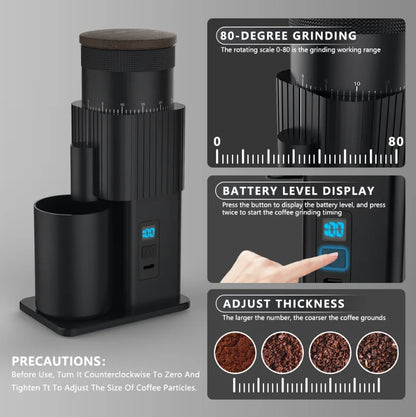 Adjustable Electric Coffee Grinder for Home or Office Use