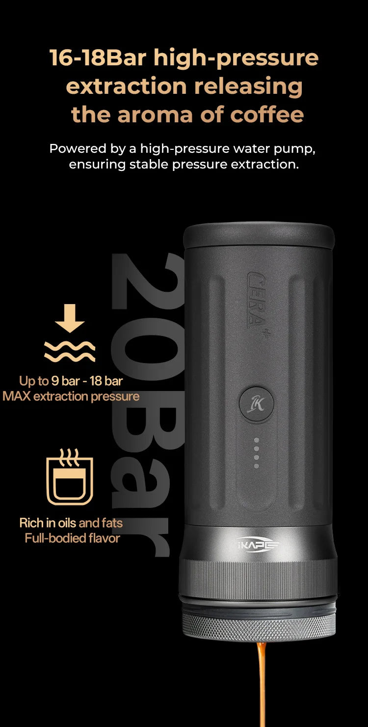 Wireless Portable Coffee Maker for Camping and Home
