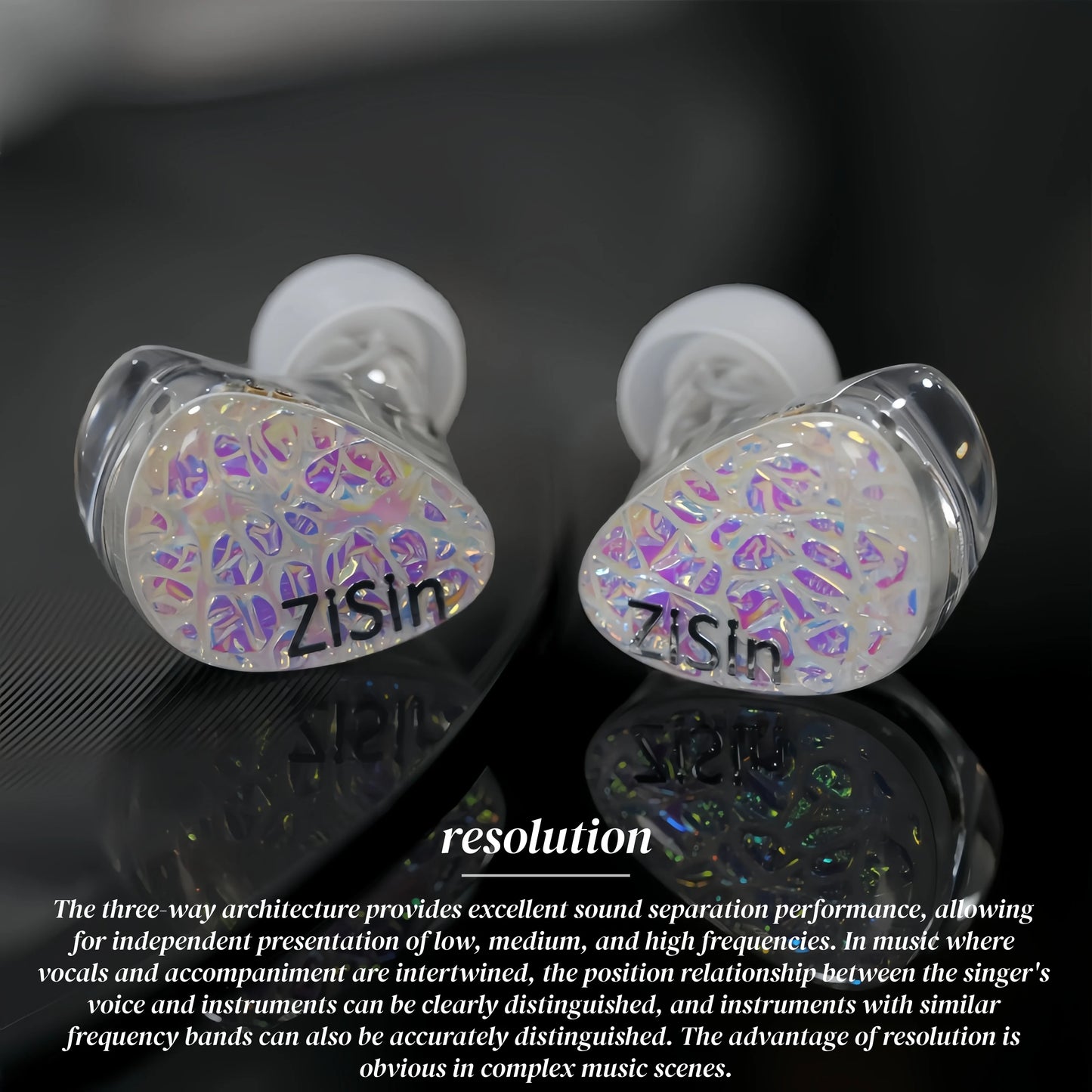 High Fidelity Silver OCC IEM Cable with Noise Control