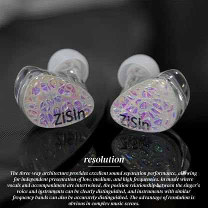 High Fidelity Silver OCC IEM Cable with Noise Control