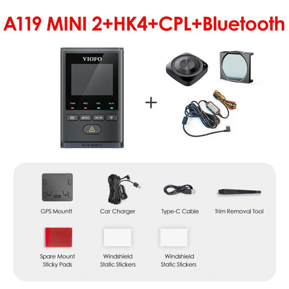2K Car Video Recorder with GPS & 5 GHz Wi-Fi