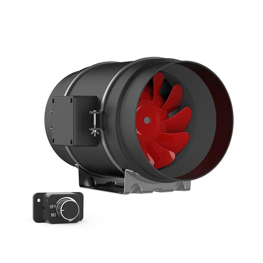 8 Inch Inline Exhaust Fan with EC Motor and Speed Control