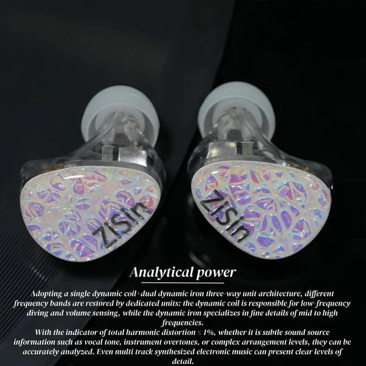 High Fidelity Silver OCC IEM Cable with Noise Control