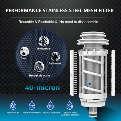Automatic Rotary Backwash Whole House Sediment Water Filter