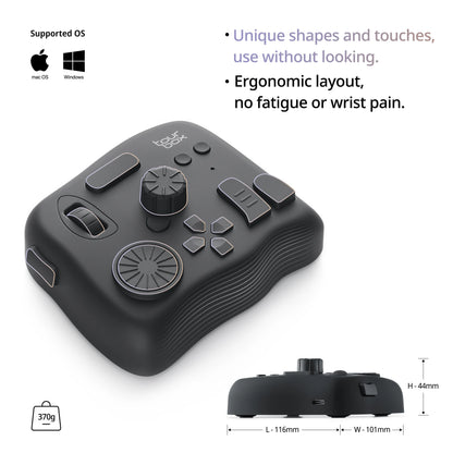 Photo Video Editing Console with Customisable Controls