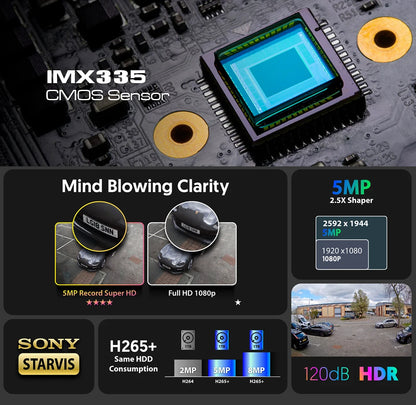 5MP IP Dome Camera Two-Way Talk 32GB