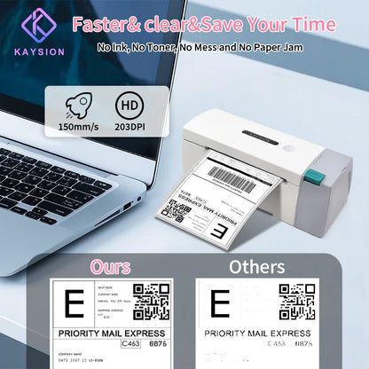 High-Speed Wireless Label Printer for Small Business Use