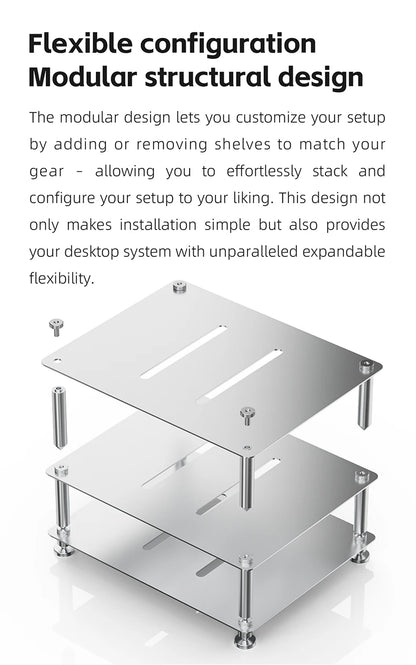 Modular Desktop HiFi Equipment Rack CD Decoder Amplifier Stand
