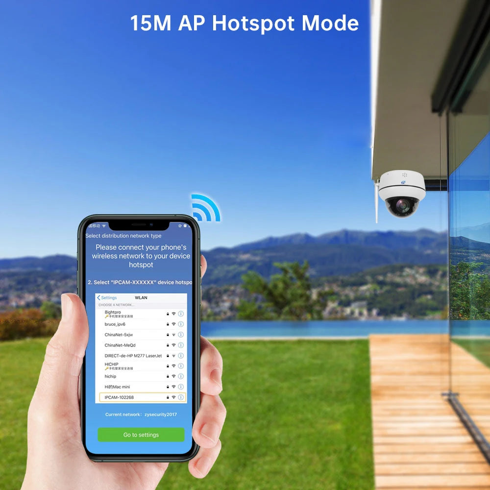 5MP Dome Camera Smart Home Tracking with 128GB Memory