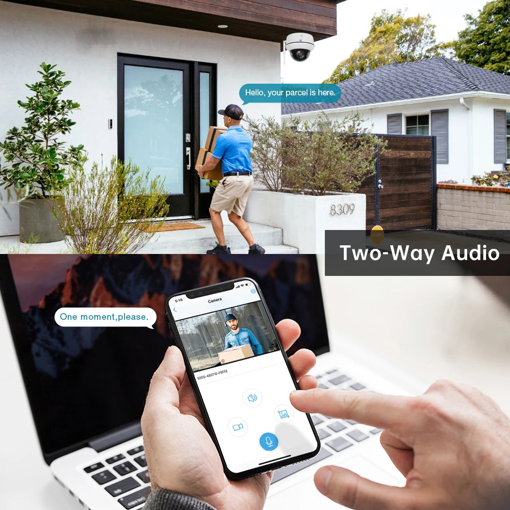 5MP Wireless Dome Security Camera with 32GB Card