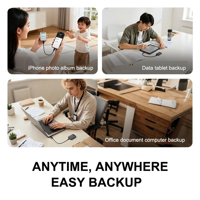 High-Speed Green Portable External SSD