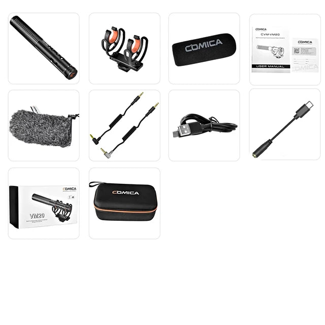 USB-C Shotgun Microphone for Smartphones and Laptops
