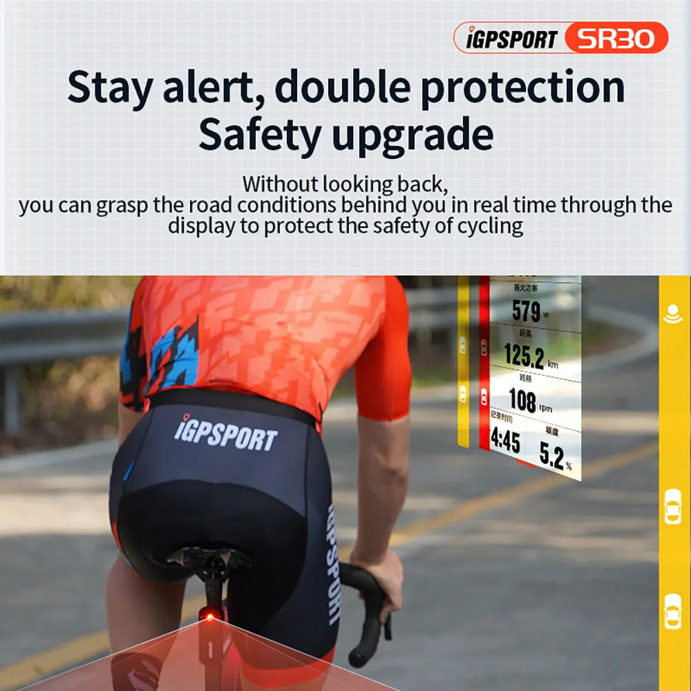 Waterproof Cycling Taillight 6-Mode Rear Light with Mount