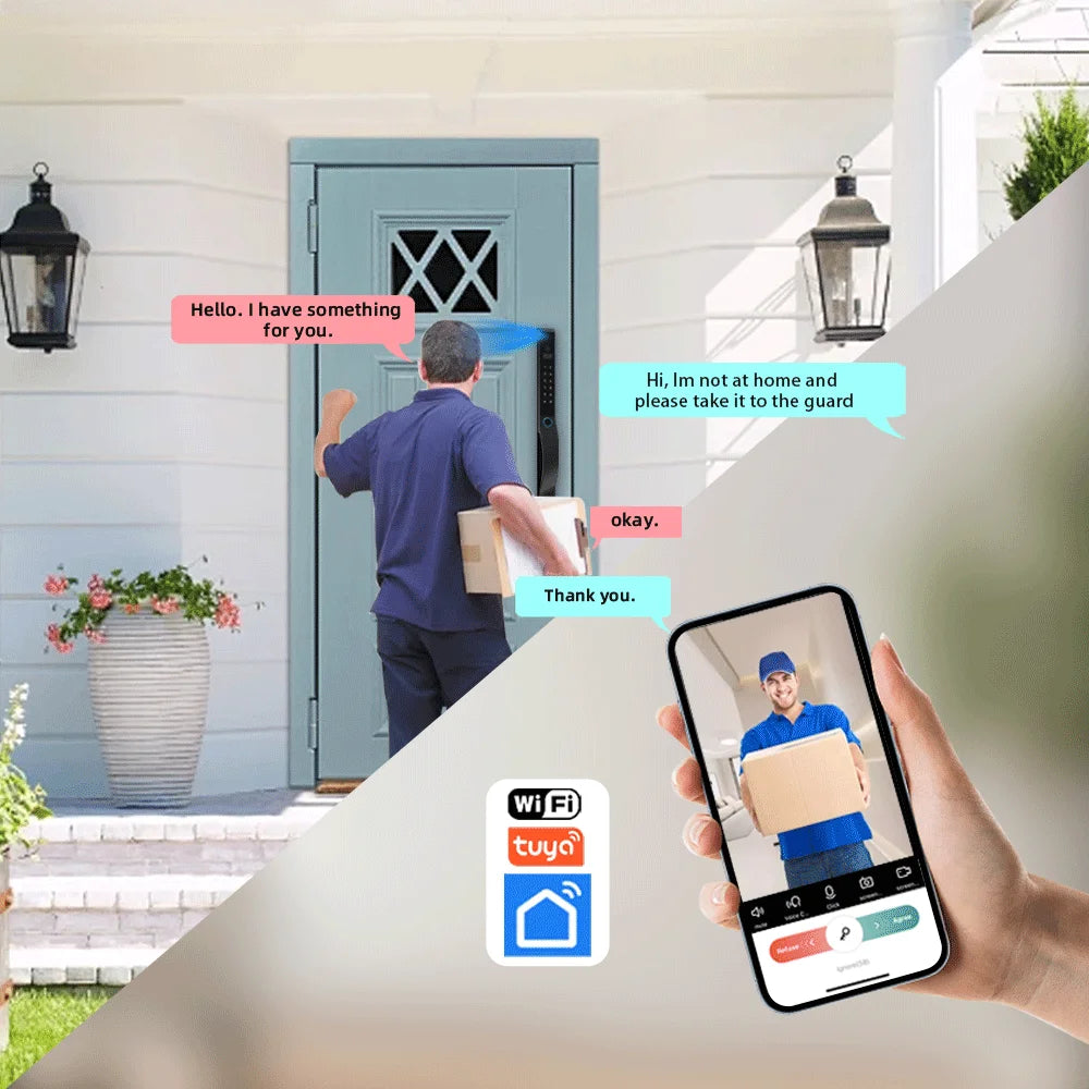 WiFi Digital Lock with Video Call Unlock Feature