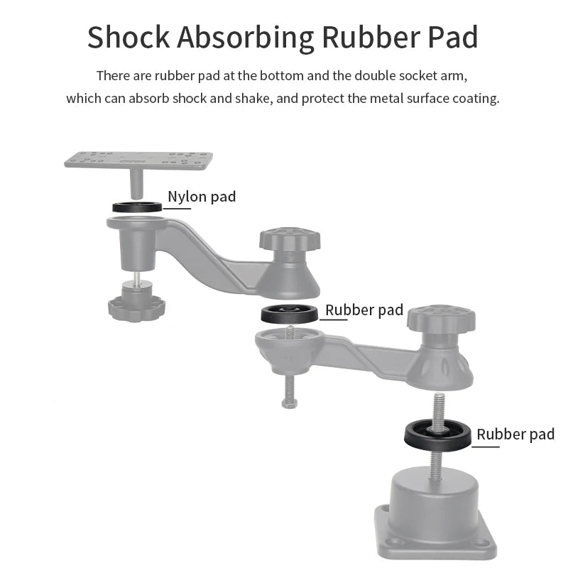 Heavy Duty 12 Adjustable Fish Finder Mount Arm