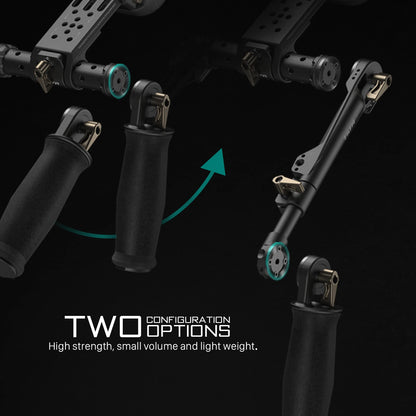 Lightweight Camera Shoulder Rig with Arca Manfrotto Baseplate
