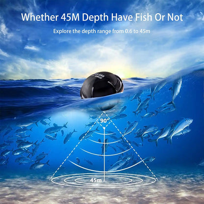 Rechargeable Fish Finder with Wireless Sensor and Depth Alert