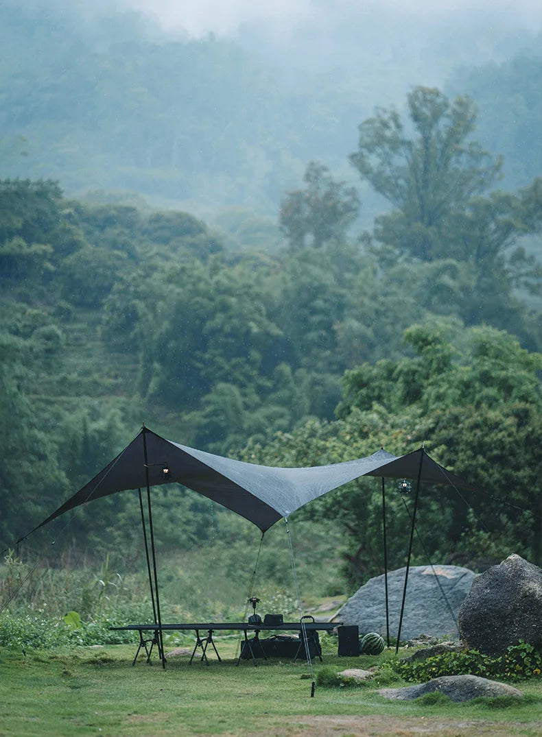 Portable Grey 3x3m Outdoor Awning with UV Protection