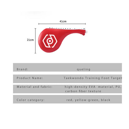 Red Taekwondo Impact Training Pad with Power Meter