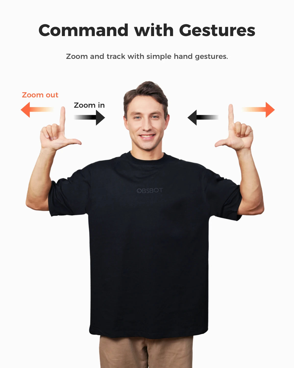 4K AI Tracking Webcam with Gesture Control and Microphone