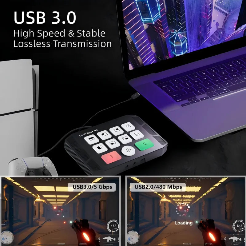 Dual 4K HDMI Capture Card for Gaming & Streaming