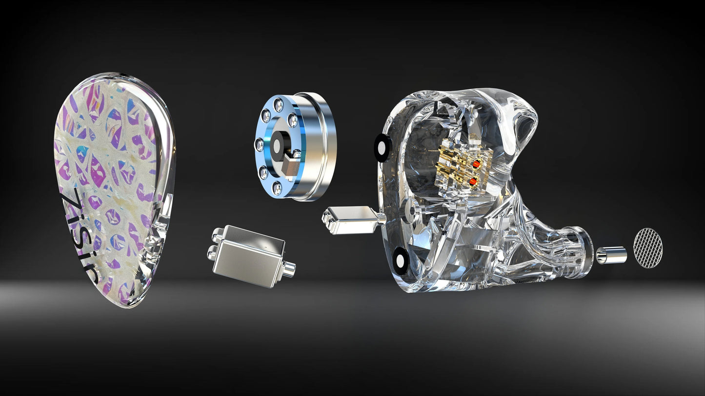High Fidelity Silver OCC IEM Cable with Noise Control