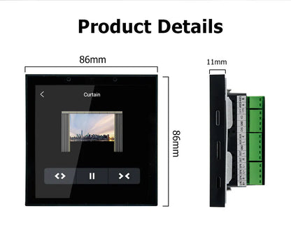 4-Inch Smart Wall Amplifier with WiFi Android 11 & Alexa