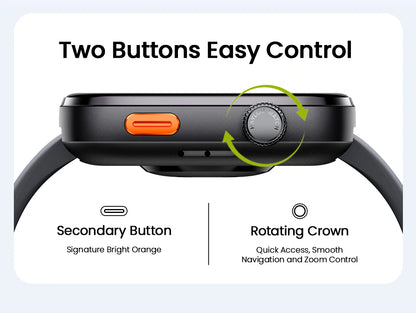 1.97 Inch AMOLED GPS Smartwatch with Compass and 5ATM