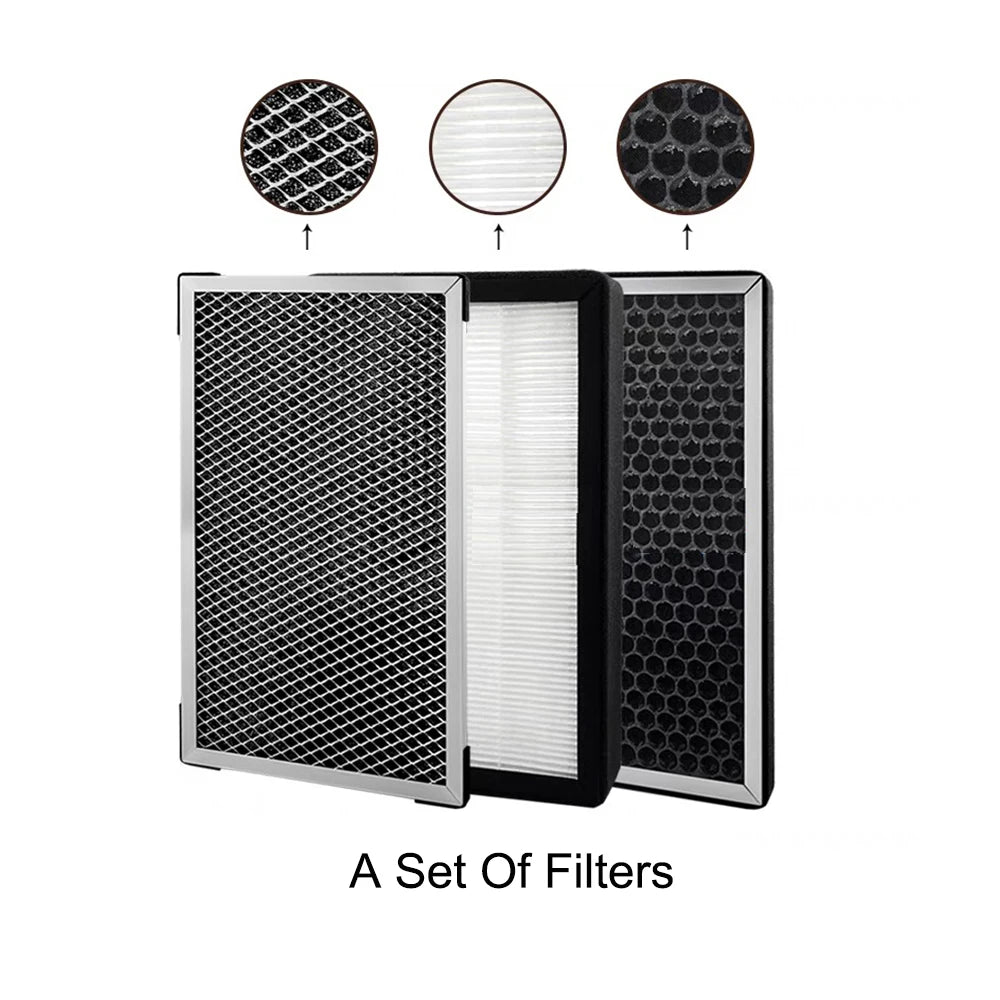 10 Inch HEPA Air Purifier Filter Replacement 3 Piece Set
