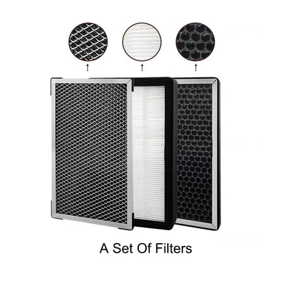 10 Inch HEPA Air Purifier Filter Replacement 3 Piece Set