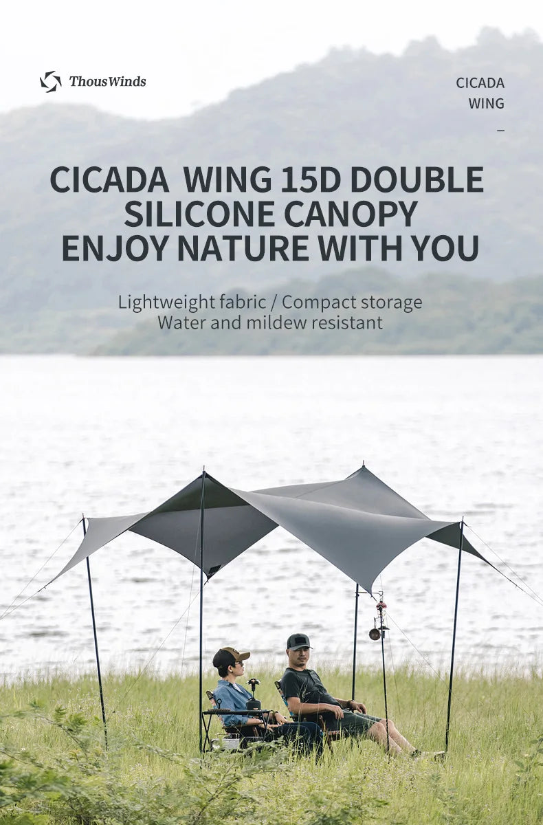 Portable Grey 3x3m Outdoor Awning with UV Protection