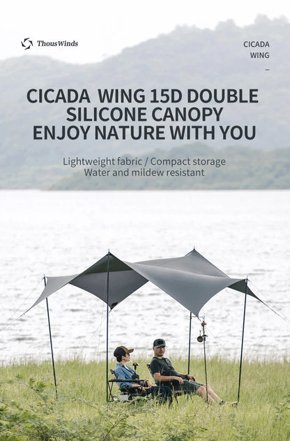 Portable Grey 3x3m Outdoor Awning with UV Protection