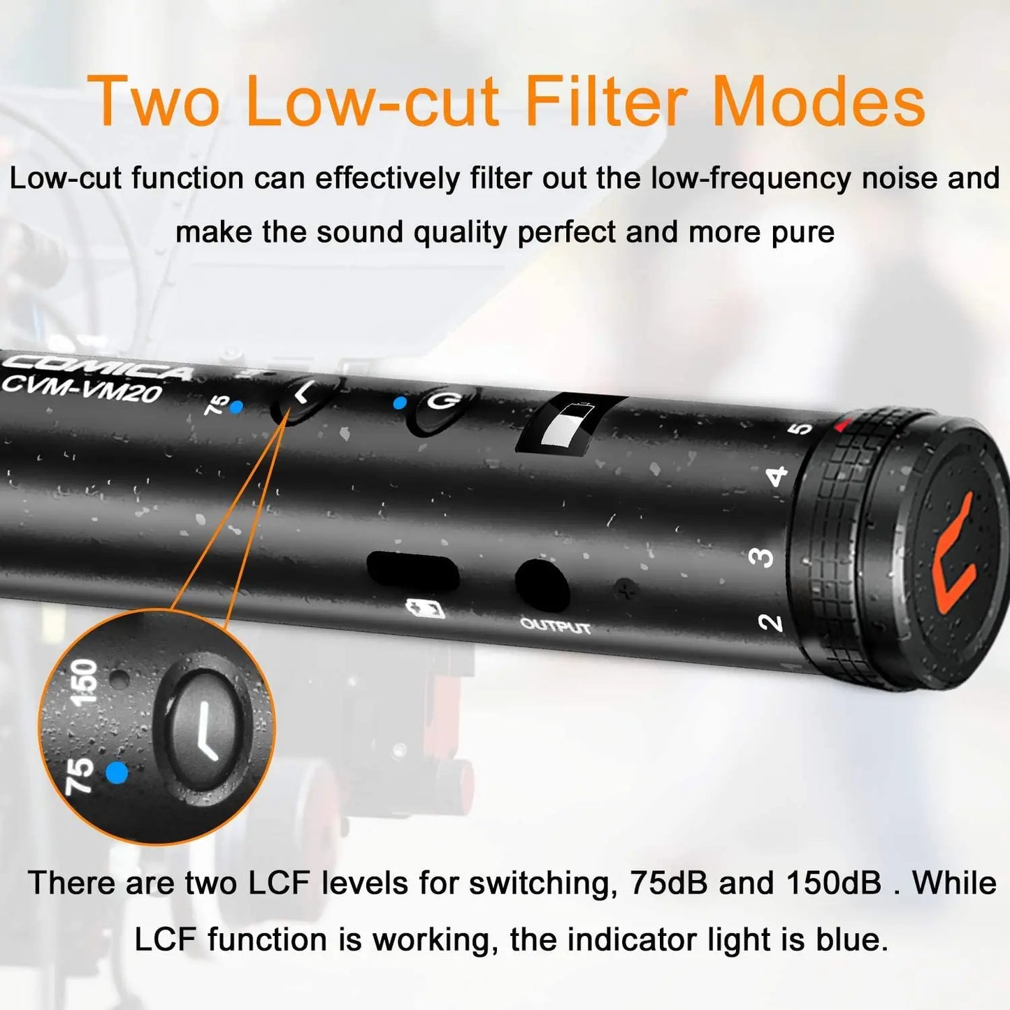 Professional Super Cardioid Camera Shotgun Microphone with Shock Mount