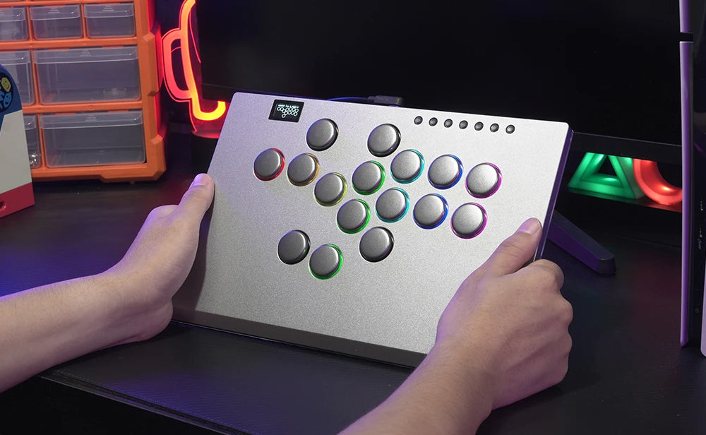 Aluminium Alloy Hitbox Leverless Arcade Controller for PC and PS5